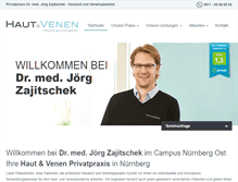 Tablet Screenshot of haut-venen-nuernberg.de